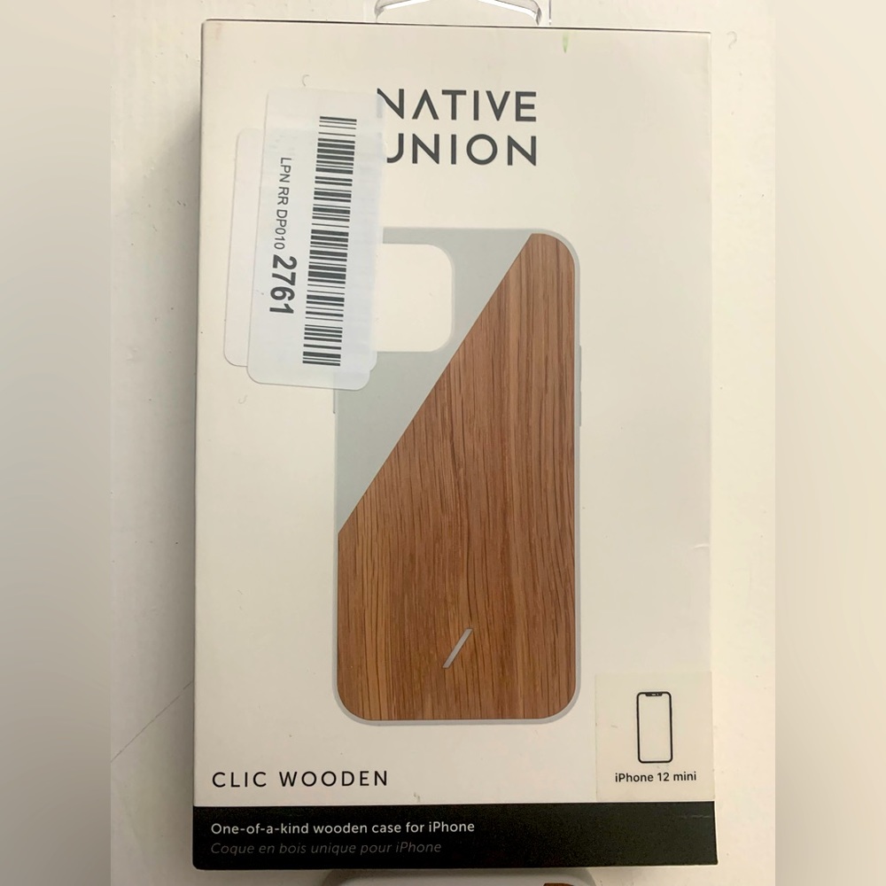 IPhone 12 Mini Phone Case. Clic Wooden by Native Union
